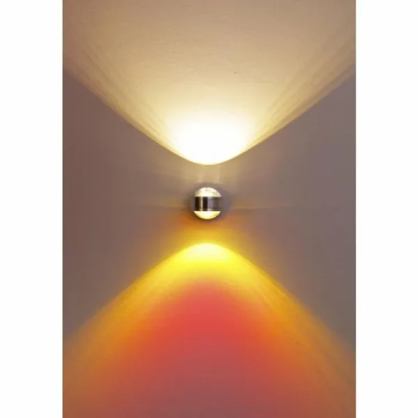 hofstein Applique murale Indore LED Aluminium, 2 lumières* Lampes En Verre