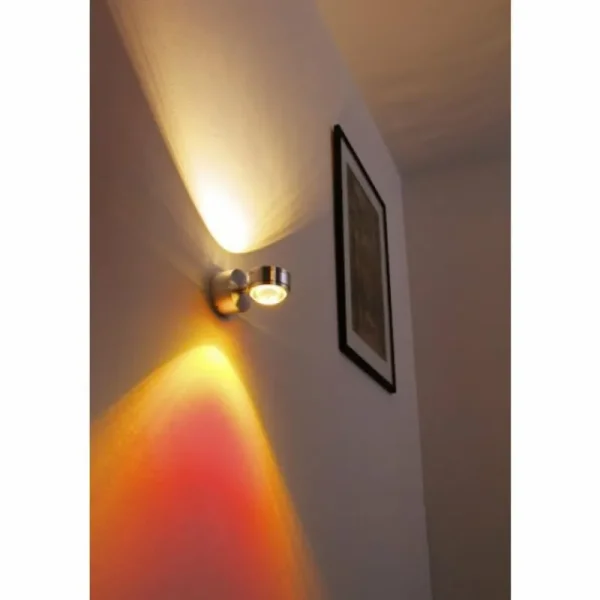 hofstein Applique murale Indore LED Aluminium, 2 lumières* Lampes En Verre