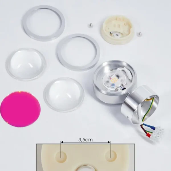 hofstein Applique murale Indore LED Aluminium, 2 lumières* Lampes En Verre