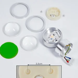 hofstein Applique murale Indore LED Aluminium, 2 lumières* Lampes En Verre