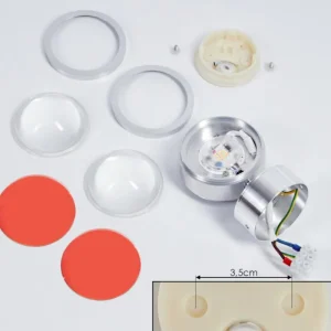 hofstein Applique murale Indore LED Aluminium, 2 lumières* Lampes En Verre