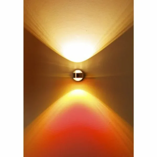 hofstein Applique murale Indore LED Aluminium, 2 lumières* Lampes En Verre