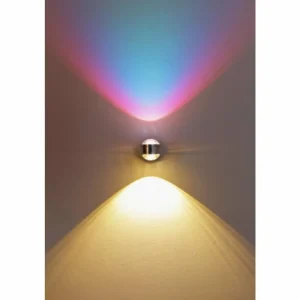 hofstein Applique murale Indore LED Aluminium, 2 lumières* Lampes En Verre