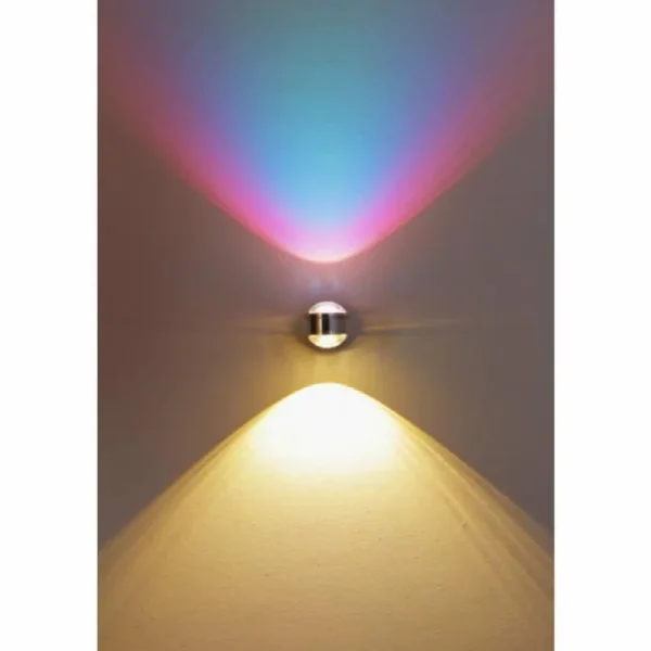 hofstein Applique murale Indore LED Aluminium, 2 lumières* Lampes En Verre