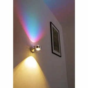 hofstein Applique murale Indore LED Aluminium, 2 lumières* Lampes En Verre