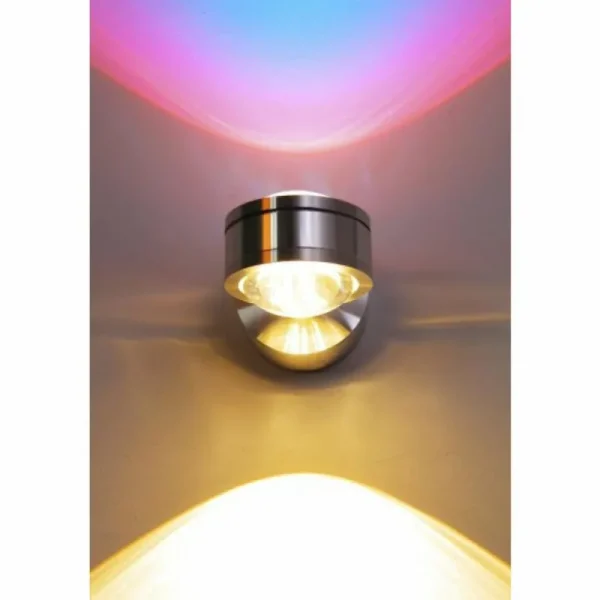 hofstein Applique murale Indore LED Aluminium, 2 lumières* Lampes En Verre