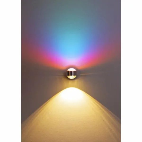 hofstein Applique murale Indore LED Aluminium, 2 lumières* Lampes En Verre