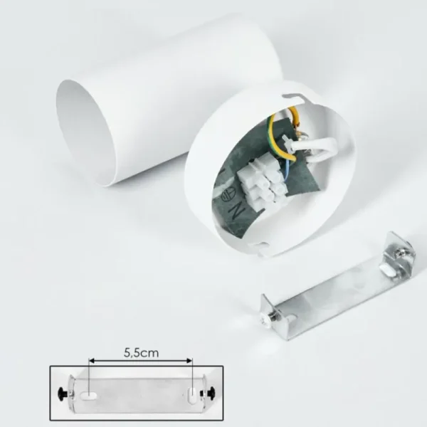hofstein Applique murale Javel Chrome, Blanc, 1 lumière* Lampes Modernes