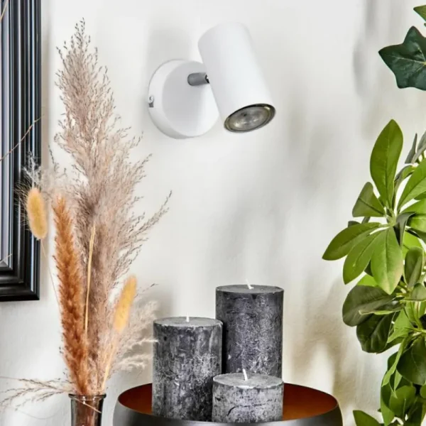 hofstein Applique murale Javel Chrome, Blanc, 1 lumière* Lampes Modernes