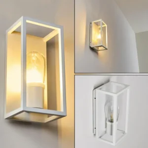 hofstein Applique murale Karlsborg Blanc, 1 lumière* Lampes En Verre