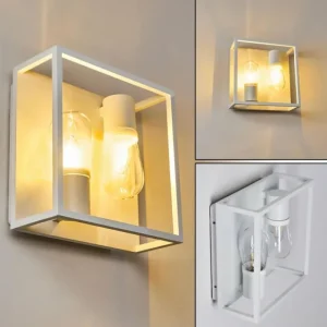 hofstein Applique murale Karlsborg Blanc, 2 lumières* Lampes En Verre