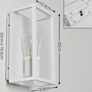 hofstein Applique murale Karlsborg Blanc, 1 lumière* Lampes En Verre