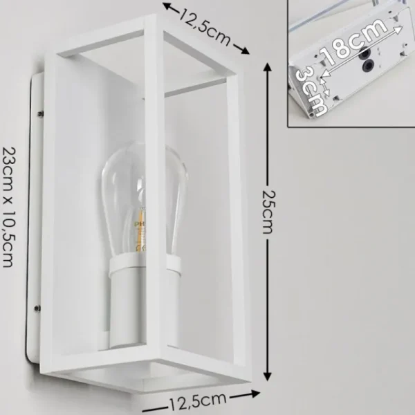 hofstein Applique murale Karlsborg Blanc, 1 lumière* Lampes En Verre