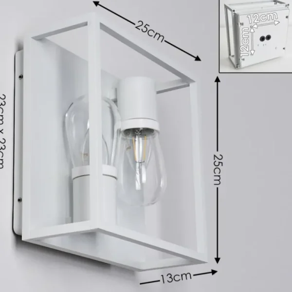 hofstein Applique murale Karlsborg Blanc, 2 lumières* Lampes En Verre