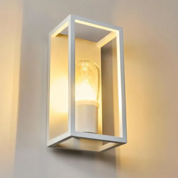 hofstein Applique murale Karlsborg Blanc, 1 lumière* Lampes En Verre