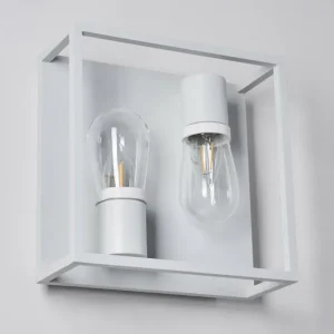 hofstein Applique murale Karlsborg Blanc, 2 lumières* Lampes En Verre