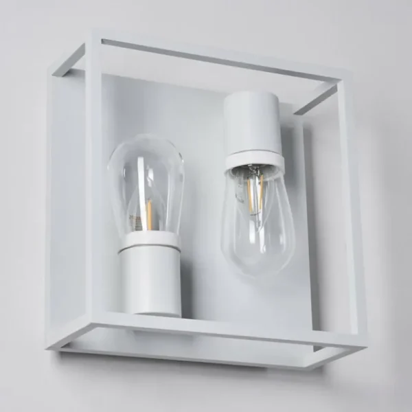 hofstein Applique murale Karlsborg Blanc, 2 lumières* Lampes En Verre