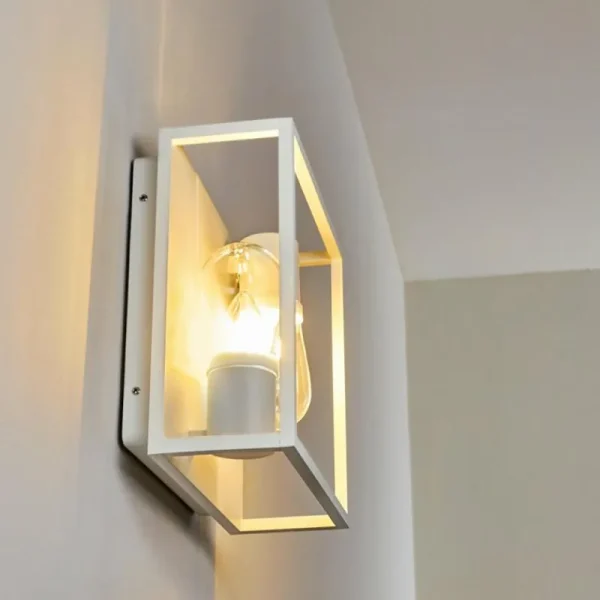 hofstein Applique murale Karlsborg Blanc, 2 lumières* Lampes En Verre
