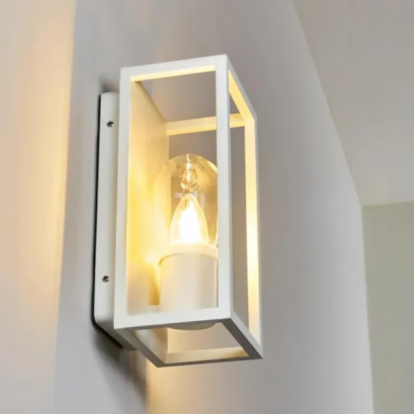 hofstein Applique murale Karlsborg Blanc, 1 lumière* Lampes En Verre