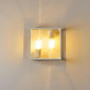 hofstein Applique murale Karlsborg Blanc, 2 lumières* Lampes En Verre