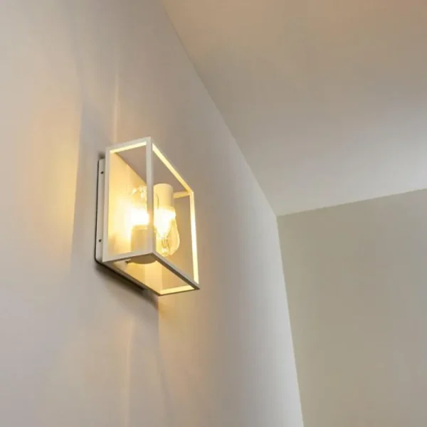 hofstein Applique murale Karlsborg Blanc, 2 lumières* Lampes En Verre