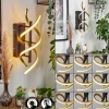 hofstein Applique murale Khovet LED Noir, 1 lumière* Lampes Modernes