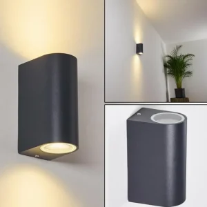 hofstein Applique murale Kingstown LED Anthracite, 1 lumière* Lampes Modernes