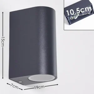hofstein Applique murale Kingstown LED Anthracite, 1 lumière* Lampes Modernes