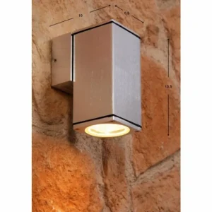 Luminaires Konstsmide Applique murale Konstsmide MONZA Argenté, 2 lumières* Lampes En Verre