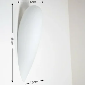 hofstein Applique murale Kubbe Blanc, 1 lumière* Lampes En Verre