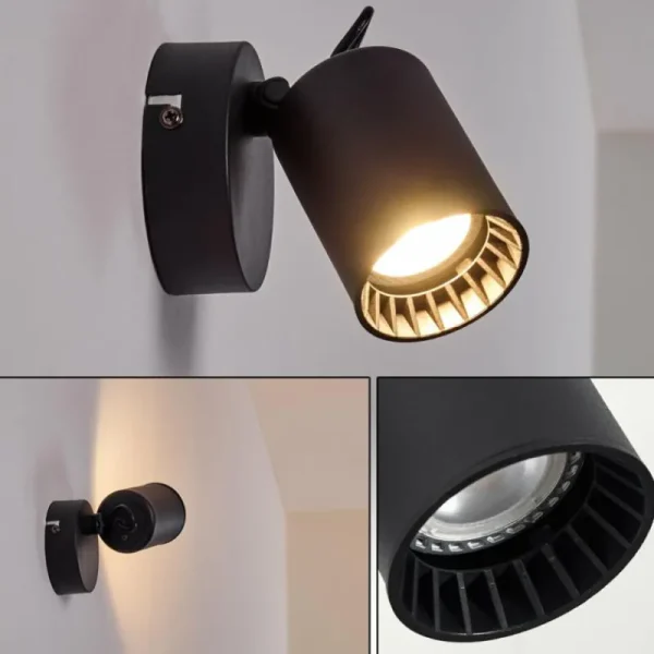 hofstein Applique murale Kullaberg Noir, 1 lumière* Lampes Modernes