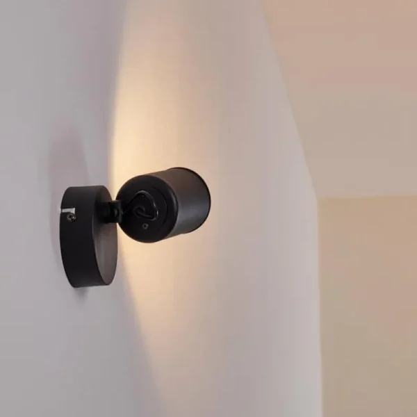hofstein Applique murale Kullaberg Noir, 1 lumière* Lampes Modernes