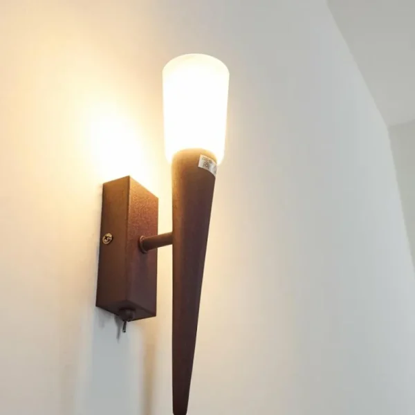 hofstein Applique murale Kundi Rouille, 1 lumière* Lampes En Verre