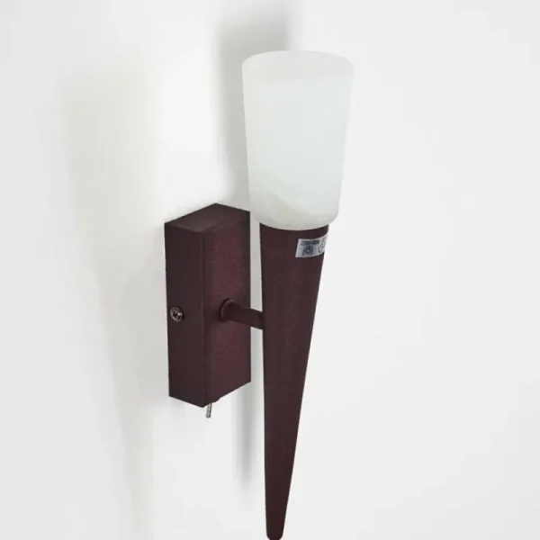 hofstein Applique murale Kundi Rouille, 1 lumière* Lampes En Verre