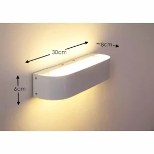 Luminaires Trio Applique murale LED Trio Blanc, 2 lumières* Lampes En Verre