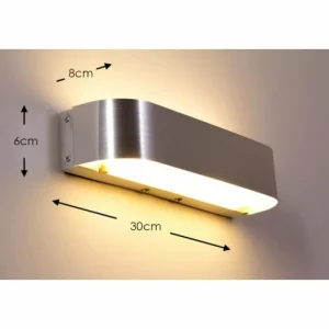 Luminaires Trio Applique murale LED Trio Aluminium, 1 lumière* Lampes En Verre