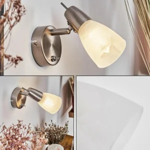 hofstein Applique murale Lejsta LED Nickel mat, 1 lumière* Lampes En Verre