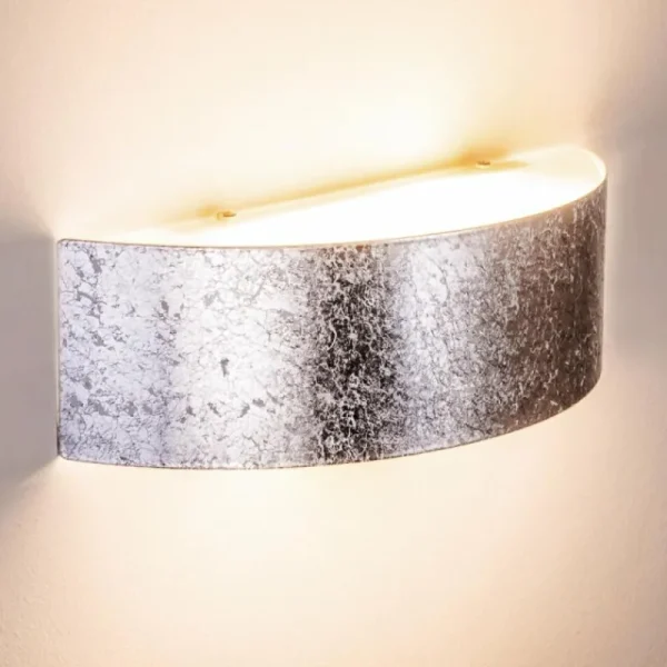 hofstein Applique murale Lesina L Argenté, 2 lumières* Lampes En Verre