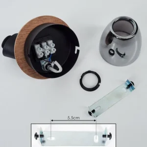 hofstein Applique murale Leteque Écru, Noir, 1 lumière* Lampes Modernes