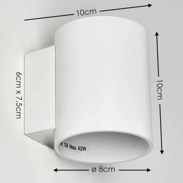 hofstein Applique murale Letsbo Blanc, 1 lumière* Lampes Modernes