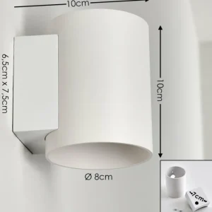 hofstein Applique murale Letsbo Blanc, 1 lumière* Lampes Modernes