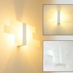 hofstein Applique murale Lovikka Blanc, 1 lumière* Lampes En Verre