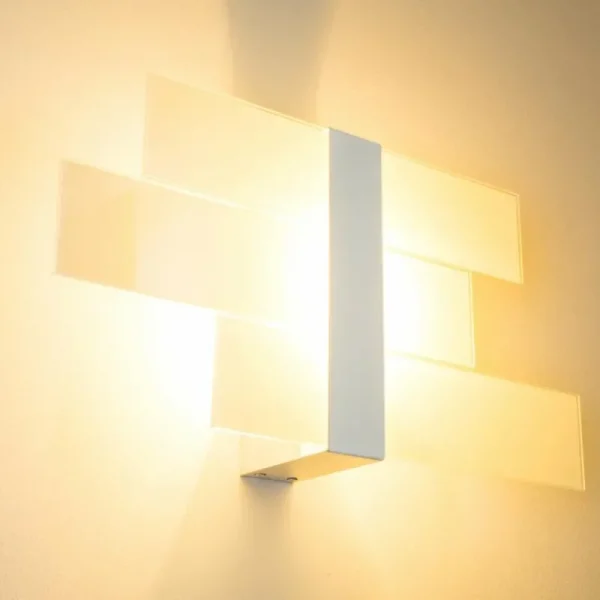 hofstein Applique murale Lovikka Blanc, 1 lumière* Lampes En Verre