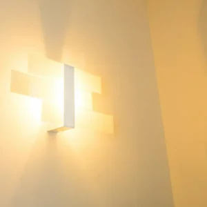hofstein Applique murale Lovikka Blanc, 1 lumière* Lampes En Verre