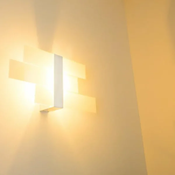 hofstein Applique murale Lovikka Blanc, 1 lumière* Lampes En Verre