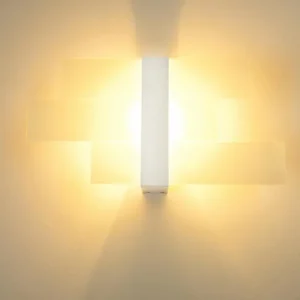 hofstein Applique murale Lovikka Blanc, 1 lumière* Lampes En Verre
