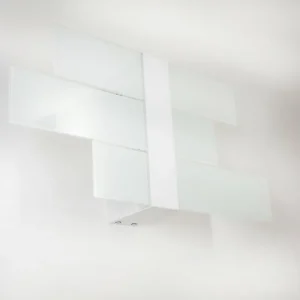 hofstein Applique murale Lovikka Blanc, 1 lumière* Lampes En Verre