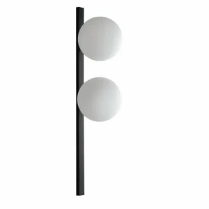 Luce Design Applique murale PLUTO Noir, 2 lumières* Lampes En Verre