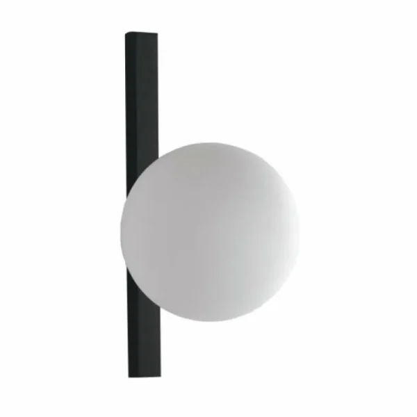 Luce Design Applique murale PLUTO Noir, 1 lumière* Lampes En Verre