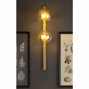 Luce Design Applique murale PLUTO Or, 2 lumières* Lampes En Verre